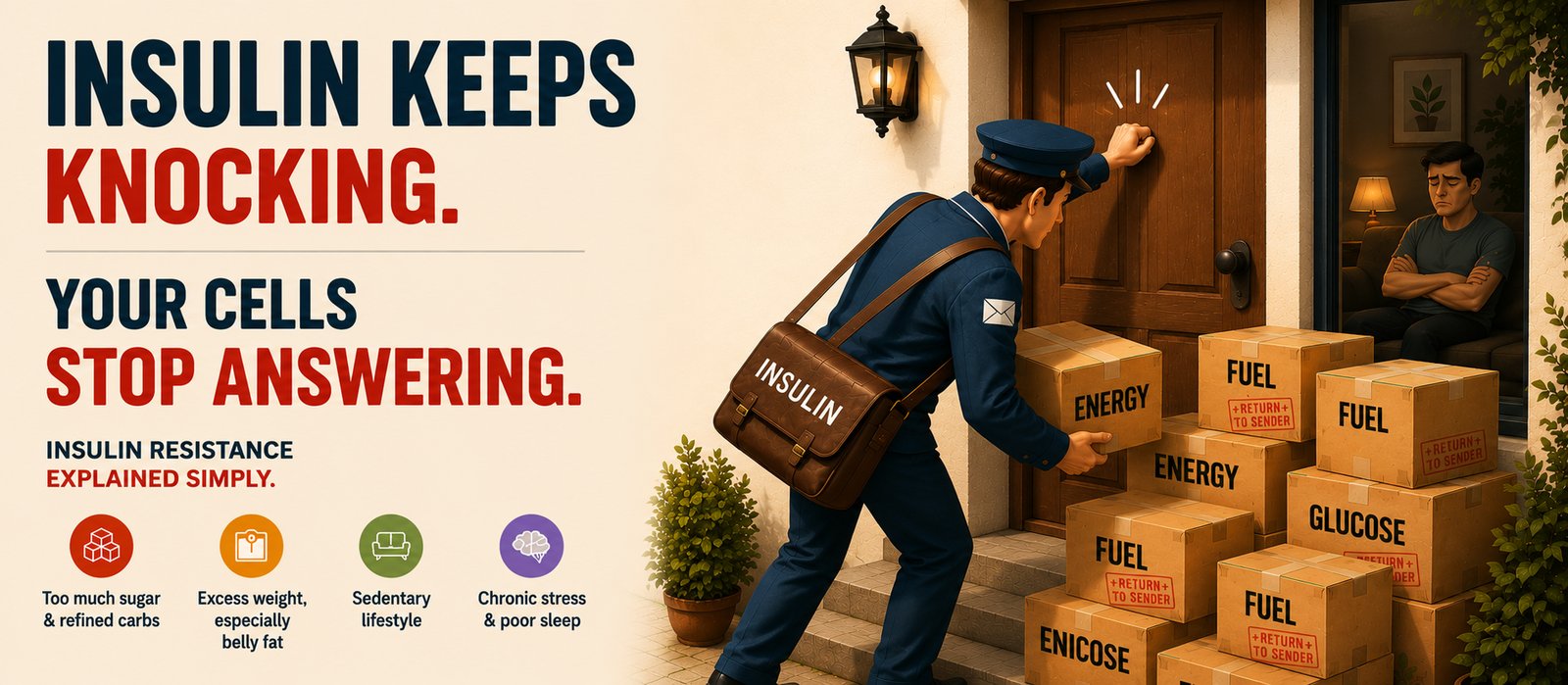 The Delivery Guy Nobody Answers — A Simple Explanation Of Insulin Resistance