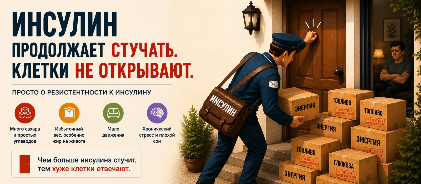 Когда дверь больше не открывается — всё об инсулинорезистентности